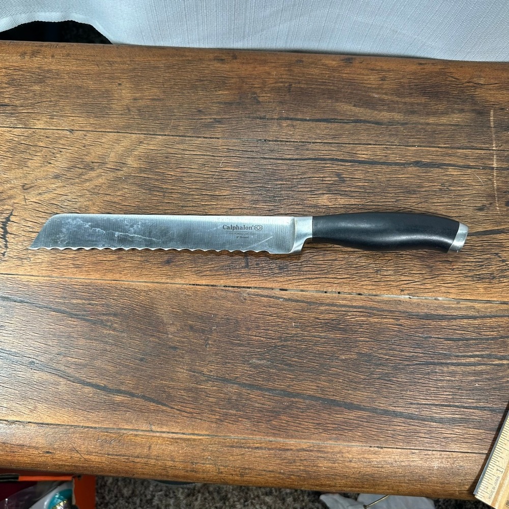 Calphalon 8" Bread Knife Serrated Edge German Steel Kitchen Knife